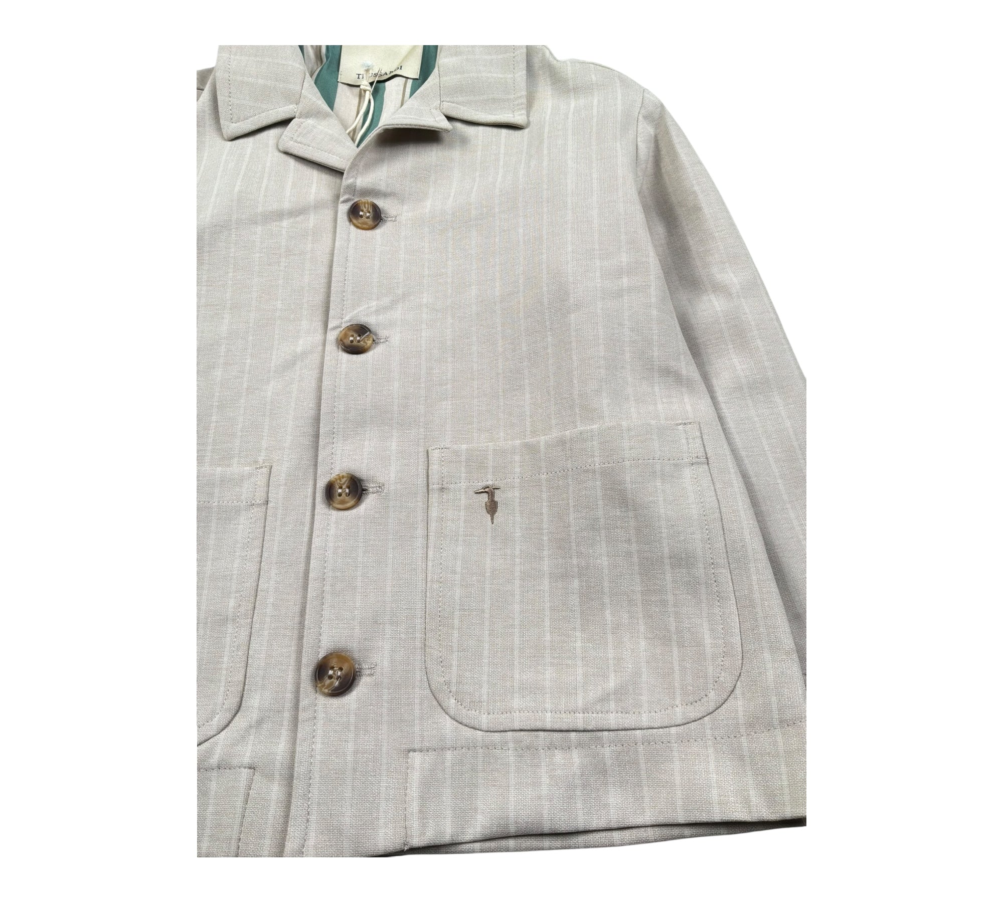 Trussardi Giacca Tinta Unita con Bottoni per Bambino TBP26166GC BEIGE TRUSSARDI 