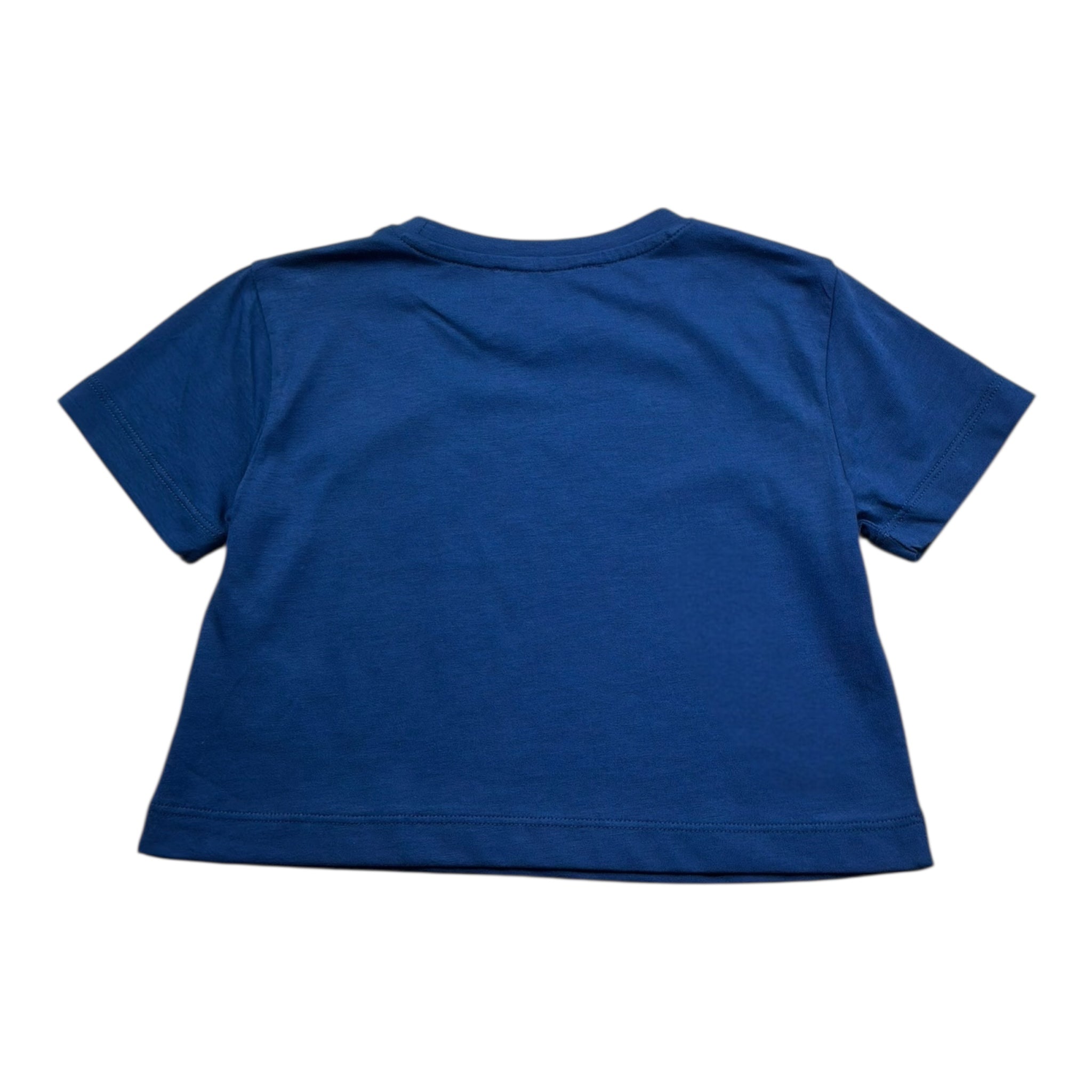 t.shirt girocollo tinta unita con stampa TGP26004TS BLU TRUSSARDI 