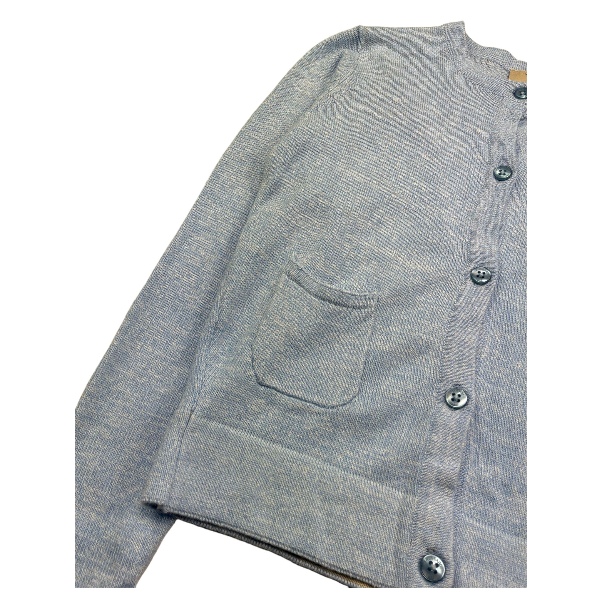 Trussardi Cardigan Tinta Unita con Logo per Bambino TGP26044CD AZZURRO TRUSSARDI 