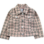 Trussardi Giubbino Fantasia Rombi Bicolore per Bambina TGP26052GC ROSA TRUSSARDI 