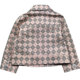 Trussardi Giubbino Fantasia Rombi Bicolore per Bambina TGP26052GC ROSA TRUSSARDI 