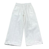 Trussardi Pantalone Tinta Unita con Elastico In Vita per Bambina TGP26053PA BIANCO TRUSSARDI 