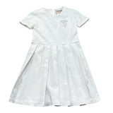 Trussardi Abito Mezza Manica Tinta Unita per Bambina TGP26059VE BIANCO TRUSSARDI 
