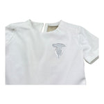 Trussardi Abito Mezza Manica Tinta Unita per Bambina TGP26059VE BIANCO TRUSSARDI 