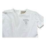 Trussardi Abito Mezza Manica Tinta Unita per Bambina TGP26059VE BIANCO TRUSSARDI 