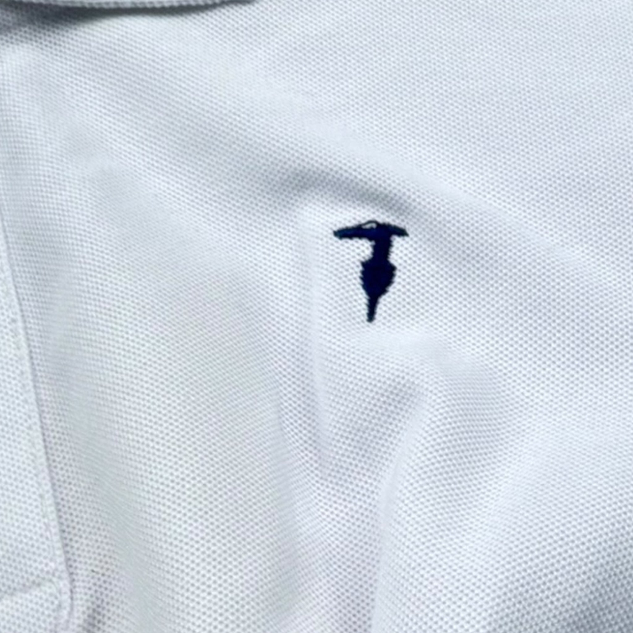 Trussardi Polo Modello Crop Tinta Unita per Bambina TGP26066PO BIANCO TRUSSARDI 