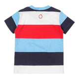 Trussardi T-Shirt Girocollo Tinta Unita con Stampa A Righe per Neonato TIP24063TS BIANCO TRUSSARDI 