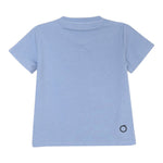 Trussardi T-Shirt Girocollo Tinta Unita con Stampa per Neonato TIP25011TSXX AZZURRO TRUSSARDI 