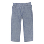 Trussardi Pantalone tinta unita con 5 Tasche Blu per Neonato TIP25035JEN BLU TRUSSARDI 