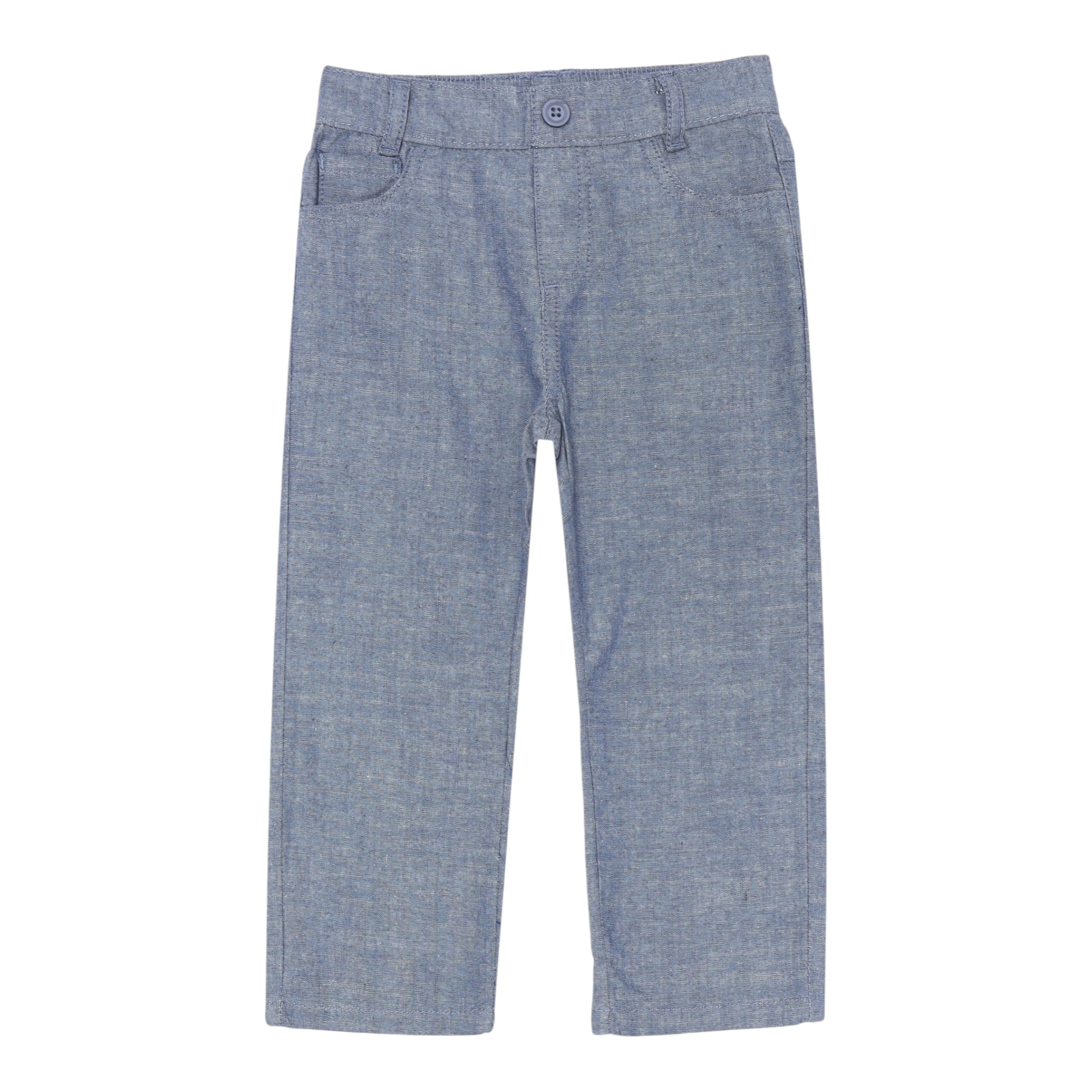 Trussardi Pantalone tinta unita con 5 Tasche Blu per Neonato TIP25035JEN BLU TRUSSARDI 