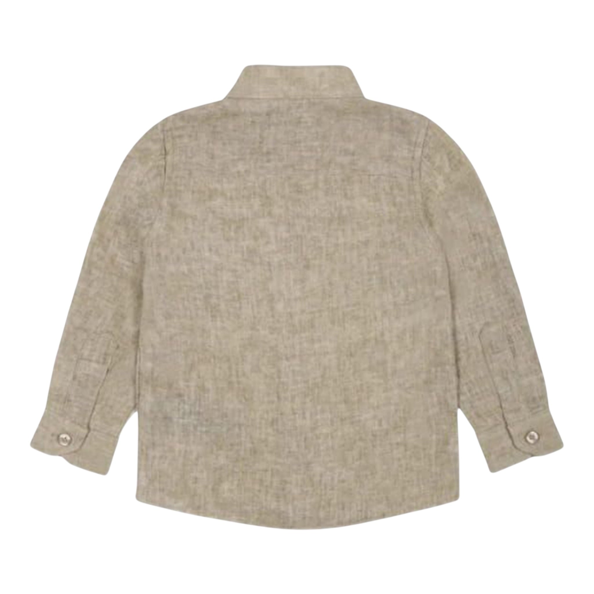 Trussardi Camicia Manica Lunga Tinta Unita con Colletto Coreano per Neonato TIP25042CAX SABBIA TRUSSARDI 