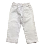 Trussardi Pantalone Tinta Unita con Elastico In Vita per Neonato TIP25060PA BIANCO TRUSSARDI 