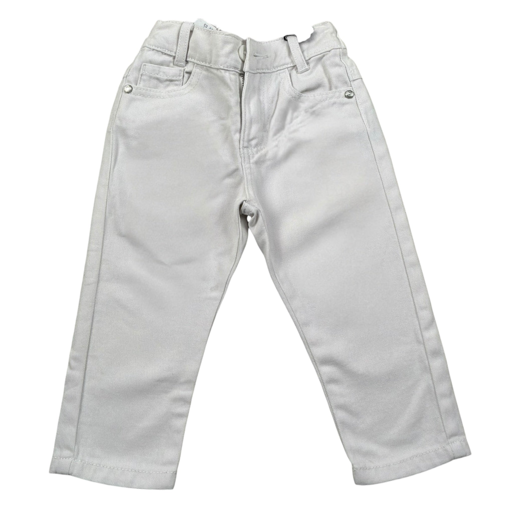 Trussardi Pantalone Tinta Unita con Elastico In Vita per Neonato TIP25060PAX BIANCO TRUSSARDI 