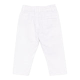 Trussardi Pantalone Tinta Unita con Elastico In Vita per Bambino TIP25060PAXXJ BIANCO TRUSSARDI 