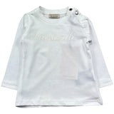 Trussardi Shirt Girocollo Tinta Unita con Logo per Neonata TIP26013TS BIANCO TRUSSARDI 
