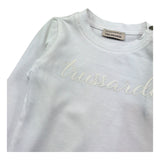 Trussardi Shirt Girocollo Tinta Unita con Logo per Neonata TIP26013TS BIANCO TRUSSARDI 