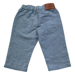Trussardi Pantalone Tinta Unita con Elastico In Vita per Neonato TIP26038PA AZZURRO TRUSSARDI 