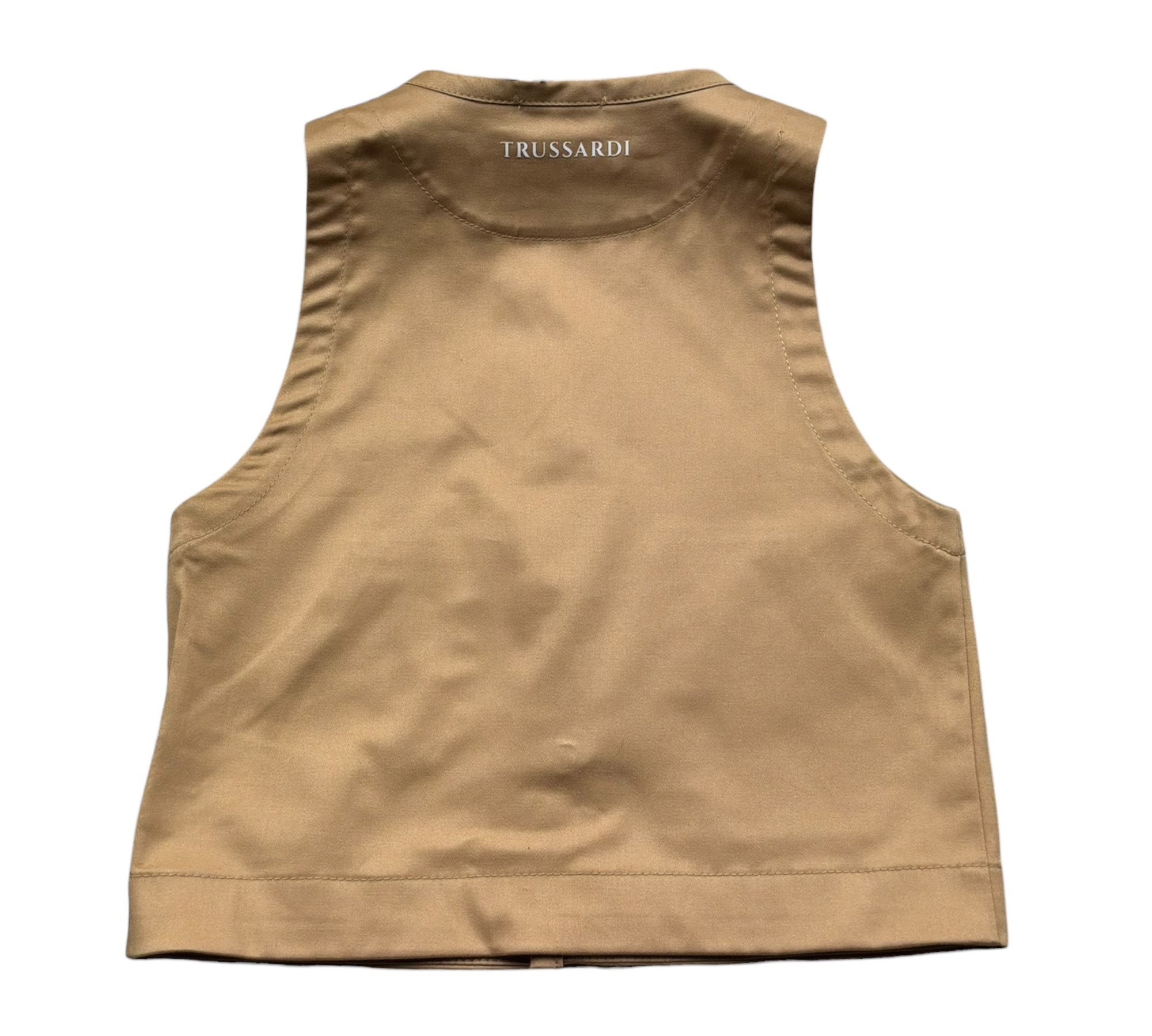 Trussardi Gilet Tinta Unita con Logo per Neonato TIP26041GT CAMMELLO TRUSSARDI 