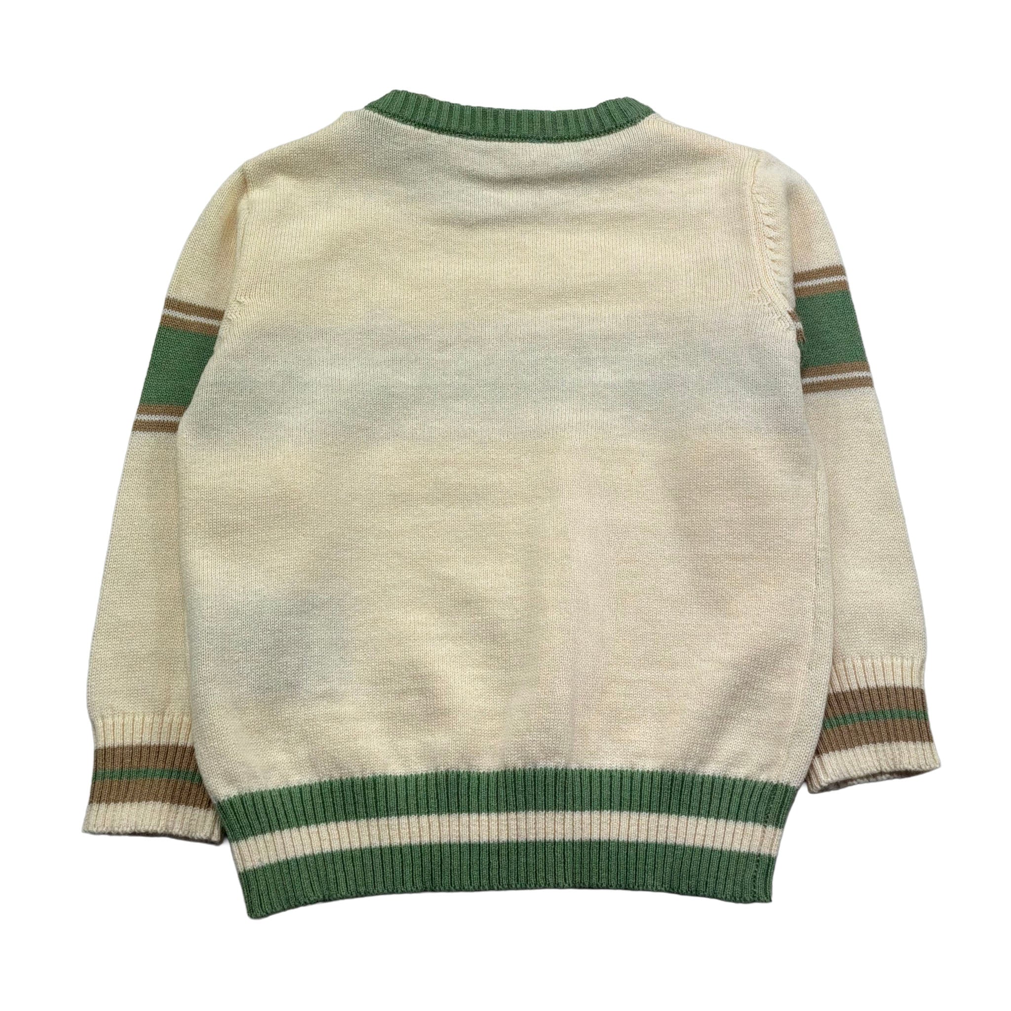 Trussardi Maglia Girocollo Tinta Unita  per Neonato TIP26053MA PANNA TRUSSARDI 