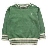 Trussardi Maglia Girocollo Tinta Unita per Neonato TIP26055MA VERDE TRUSSARDI 