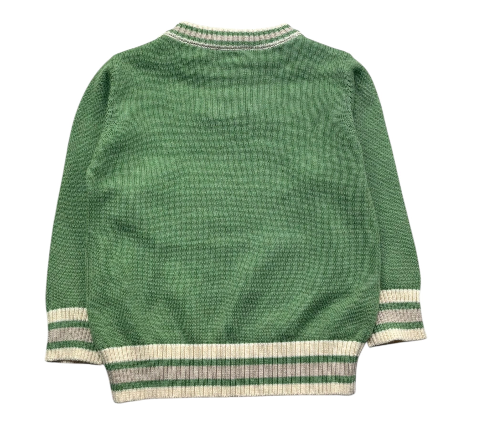 Trussardi Maglia Girocollo Tinta Unita per Neonato TIP26055MA VERDE TRUSSARDI 