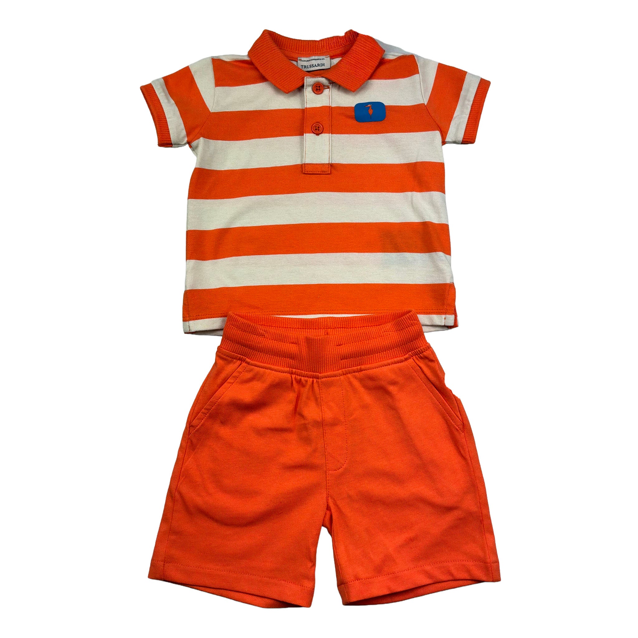 Trussardi Completo 2 Pezzi Polo-Bermuda Tinta Unita per Neonato TIP26082CJ ARANCIONE TRUSSARDI 