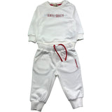 Trussardi Completo 2 Pezzi Felpa-Pantalone Tinta Unita per Neonato TIP26092CF BIANCO TRUSSARDI 