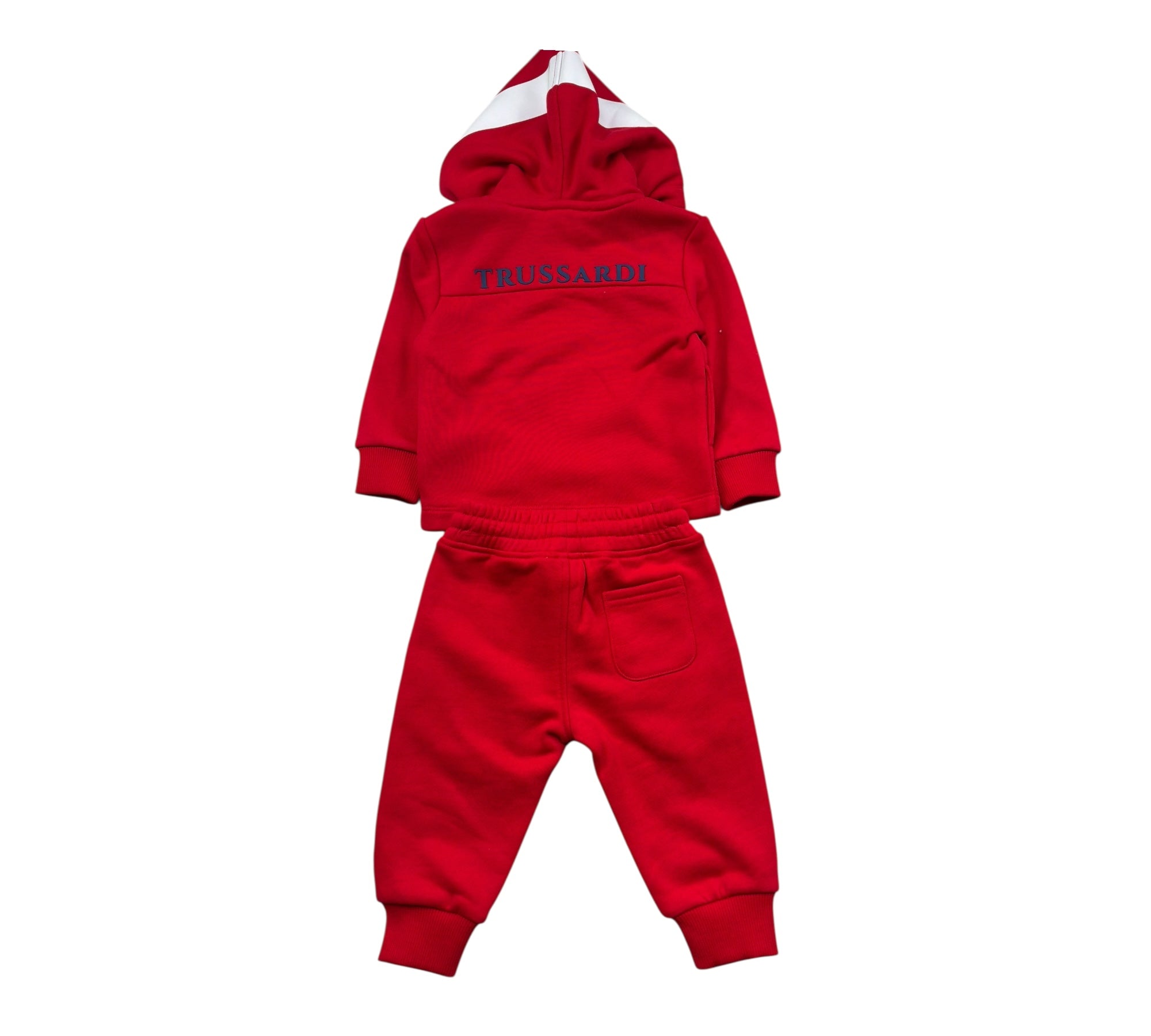 Trussardi Completo 2 Pezzi Felpa-Pantalone Tinta Unita per Neonata TIP26100CF ROSSO TRUSSARDI 