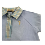 Trussardi Abito Mezza Manica Tinta Unita con Colletto per Neonata TIP26123VE AZZURRO TRUSSARDI 