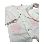Trussardi Set 3 Pezzi Tutina-Cappello-Bvetta per Neonata TLP26003TUA BIANCO TRUSSARDI 