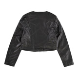 Twinset Giubbino In Ecopelle Tinta Unita per Bambina 241GJ2190 NERO TWINSET 