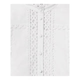 Twinset Camicia Tinta Unita Traforata per Bambina 251GJ2411 BIANCO TWINSET 