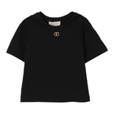 Twinset T-Shirt Girocollo Tinta Unita per Bambina 251GJ2481X NERO TWINSET 