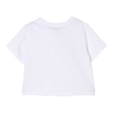 Twinset T-Shirt Girocollo Tinta Unita con Stampa per Bambina 251GJ2484 BIANCO TWINSET 