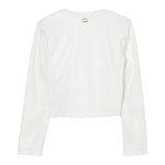 Twinset Giubbino In Ecopelle Tinta Unita per Bambina 251GJ2560 BIANCO TWINSET 