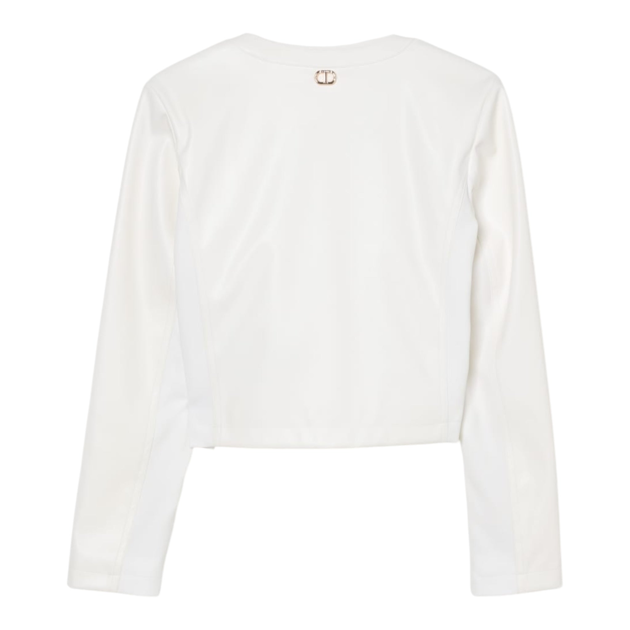 Twinset Giubbino In Ecopelle Tinta Unita per Bambina 251GJ2560 BIANCO TWINSET 