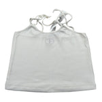 Twinset Top Tinta Unita con Logo per Bambina 251GJ2570X PANNA TWINSET 