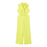 Twinset Tuta Tinta Unita Giromanica per Bambina 251GJ2QN4XX GIALLO TWINSET 