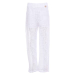 Twinset Pantalone tinta unita Traforato Bianco per Bambina 251GJ2QR4X BIANCO TWINSET 
