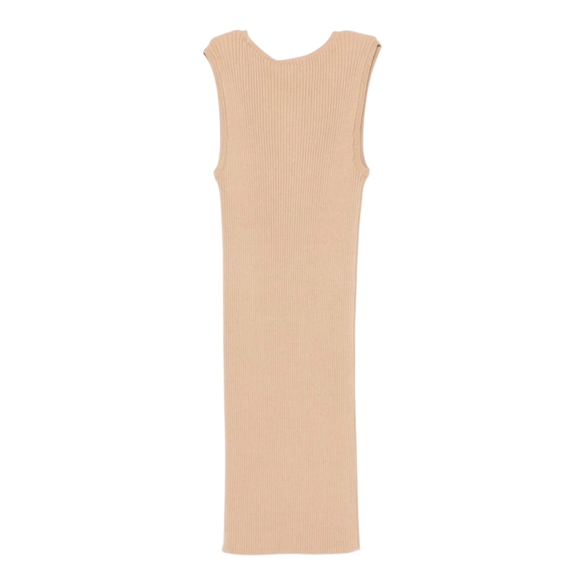 Twinset Abito Tinta Unita Giromanica In Maglia per Bambina 251GJ3410X MARRONE TWINSET 