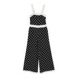 Twinset Tuta Intera Tinta Unita Logata per Bambina 251GJ3QX3 NERO TWINSET 