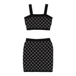 Twinset Completo 2 Pezzi Top-Gonna Tinta Unita per Bambina 251GJ3QX4X NERO TWINSET 