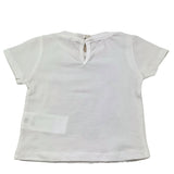 U+È T-Shirt Girocollo Tinta Unita con Stampa per Neonata UE1862 BIANCO U+è 