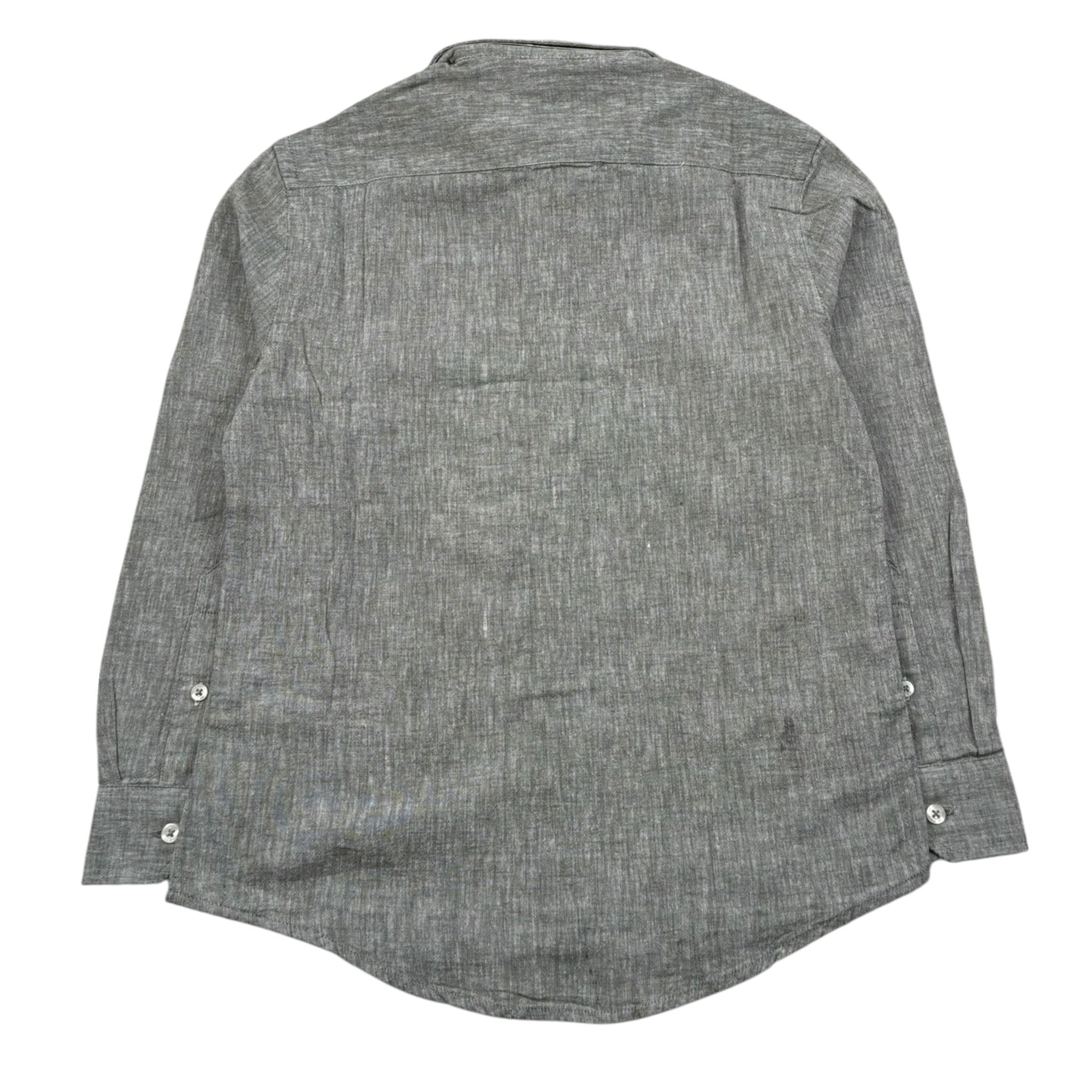 U.S. Polo Assn Camicia Manica Lunga Tinta Unita con Logo per Bambino US41504004 VERDE U.S. POLO ASSN 
