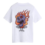 Vans T-Shirt Girocollo Tinta Unita con Stampa per Bambino VN000MKHWHT BIANCO VANS 