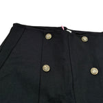 Vicolo Short tinta unita con Bottoni In Contrasto Nero per Bambina 142PO859 NERO VICOLO 