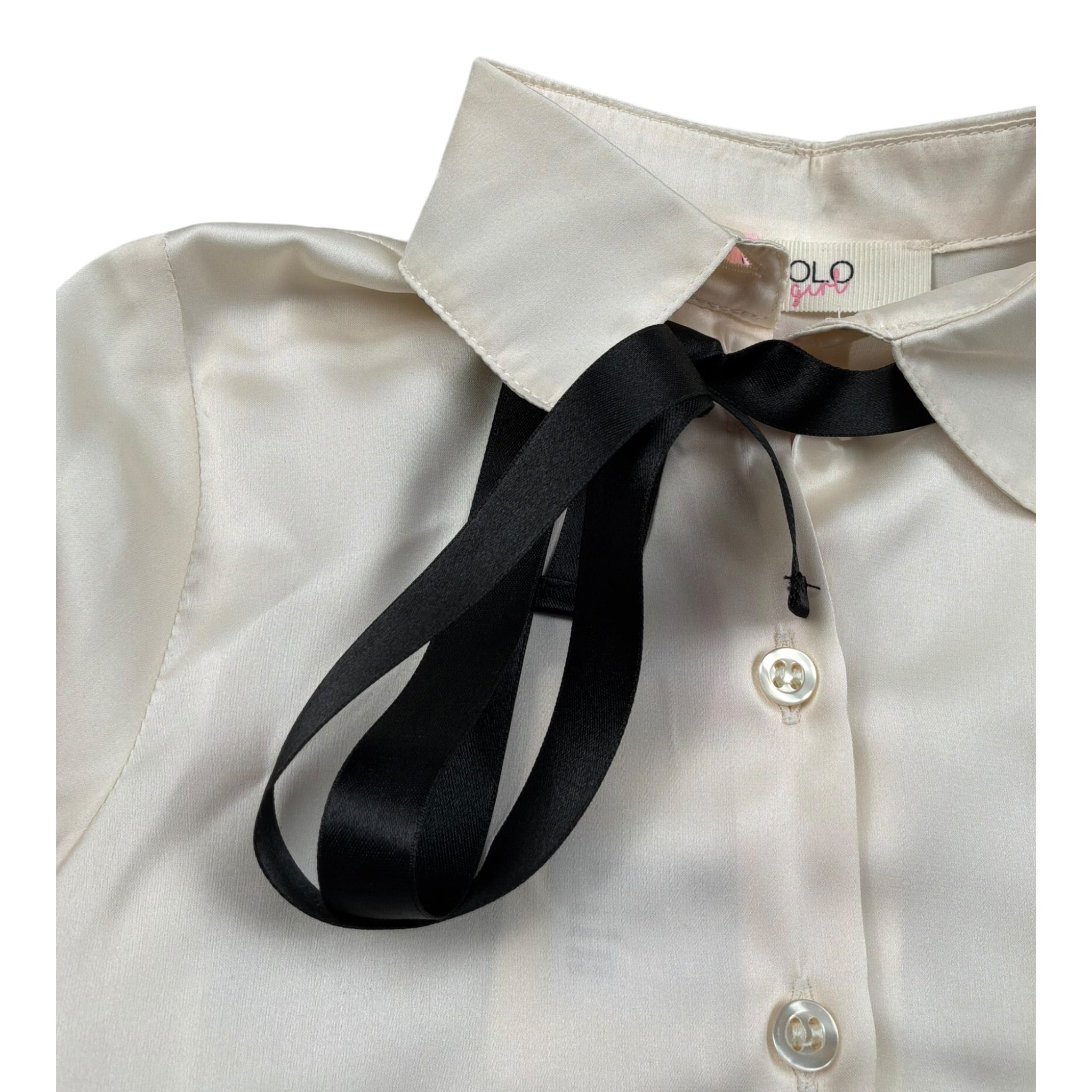 Vicolo Camicia Manica Lunga Tinta Unita per Neonata 3141C1088 AVORIO VICOLO 