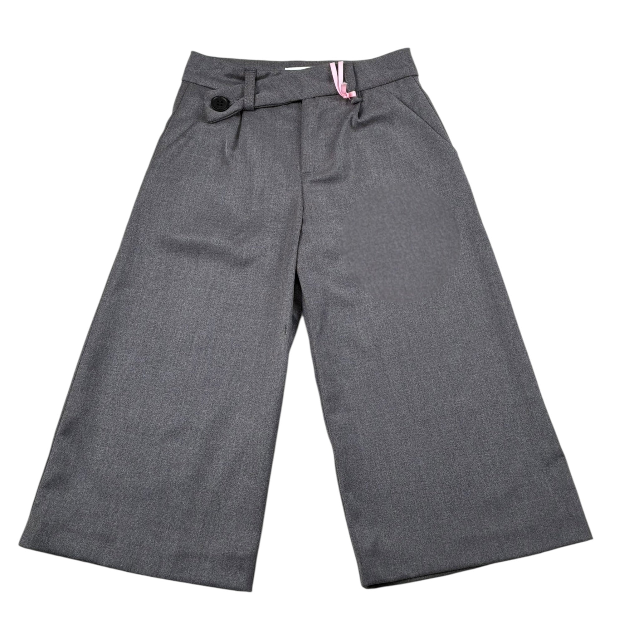 Vicolo Pantalone Tinta Unita Modello Palazzo per Neonata 3141P1230 GRIGIO VICOLO 