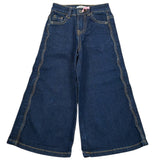 Vicolo Jeans Tinta Unita Modello Palazzo per Bambina 3141PDZ00117 BLU VICOLO 