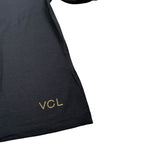 Vicolo T-Shirt Girocollo tinta unita con Logo Nero per Bambina 31460234 NERO VICOLO 